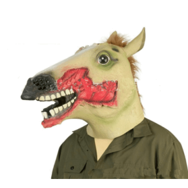 masque cheval zombi